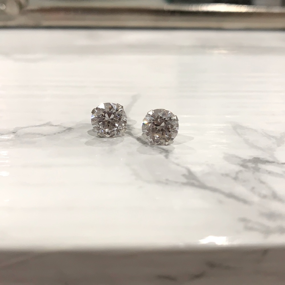 Sterling silver stud earrings